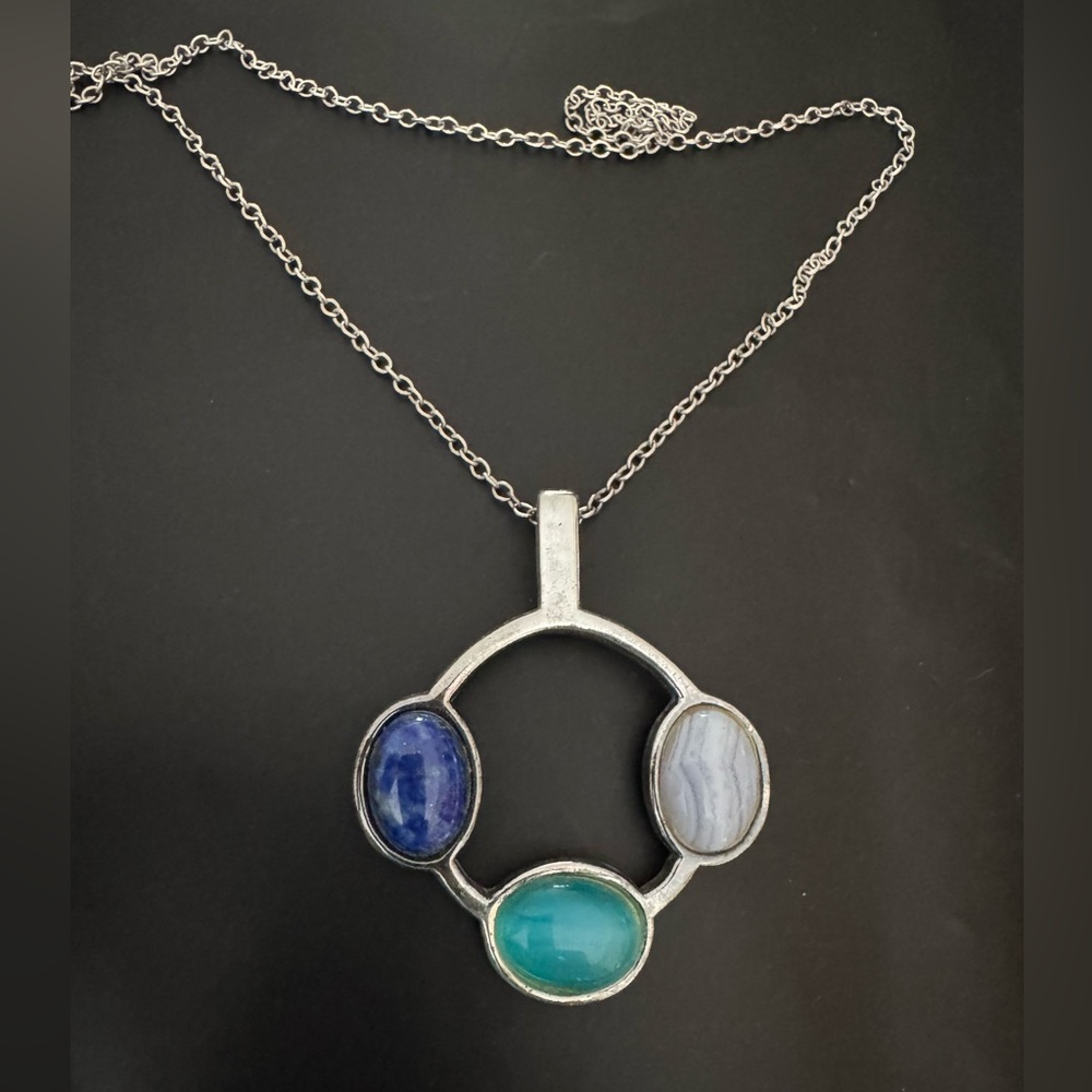 Simon Sebbag Sterling silver gemstone pendant - Picture 7 of 7